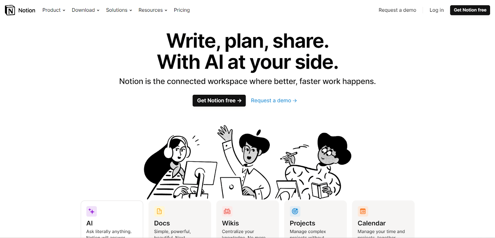 Notion is a tool to plan and manage content 