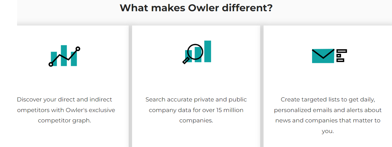 Owler helps you search for accurate public and private data. 