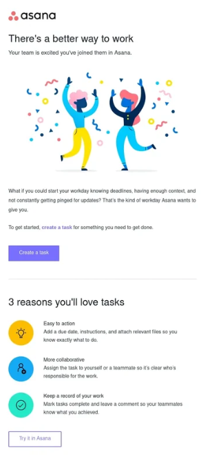 Asana Onboarding Sequence Screenshot